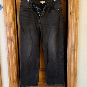 Madewell Relaxed Black Jeans